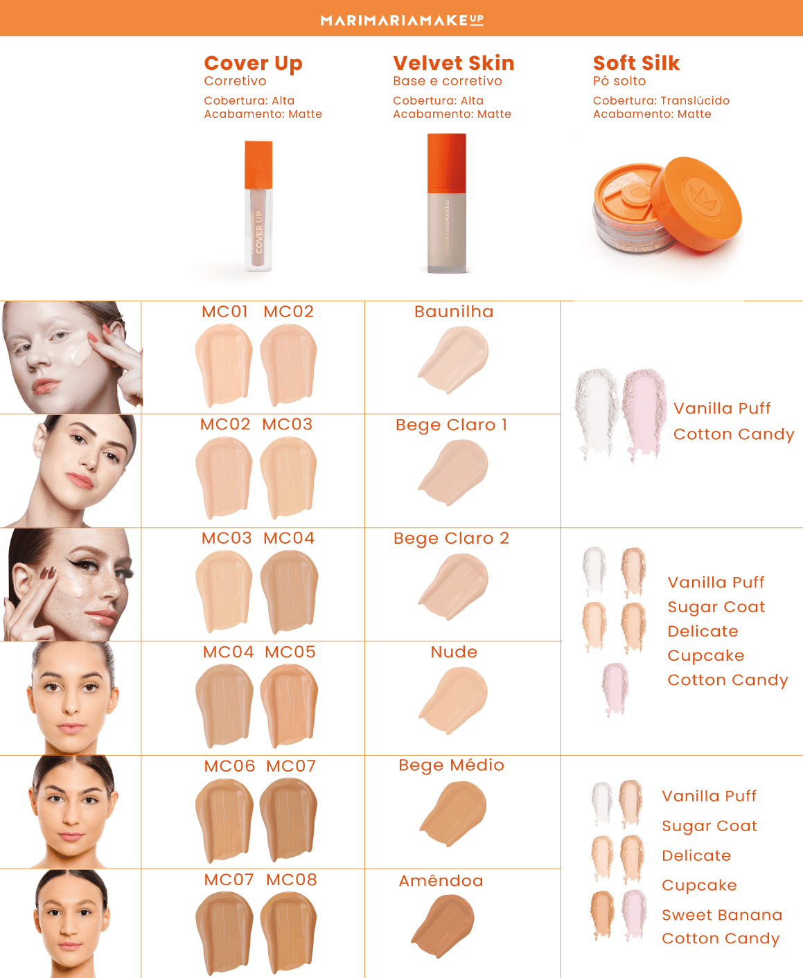 Base e Corretivo Matte Velvet Skin - Amendoa